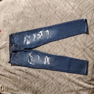 AE Next Level Ripped & PATCHED High-Waisted Jegging